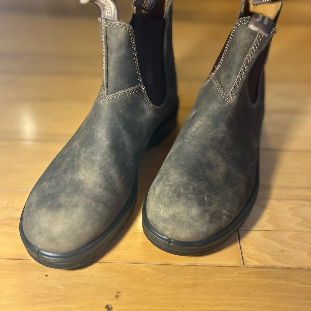 Blundstone Men's CLASSIC  Brown Leather Chelsea Boots - Picture 12 of 15